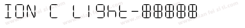 ION C Light字体转换